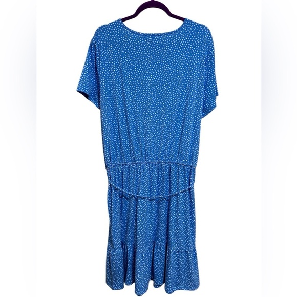 Banana Republic Blue White Midi Dress - Picture 4 of 4